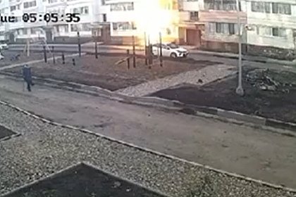 Момент мощного взрыва газа в российской пятиэтажке попал на видео