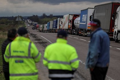 Украинские водители сравнили протестующих поляков с пиратами