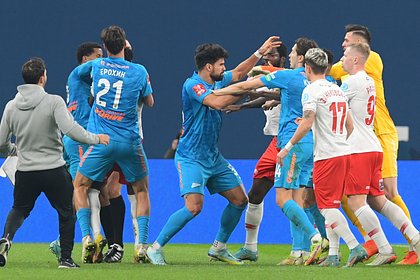 В «Зените» оценили отстранение футболистов на шесть матчей за массовую драку