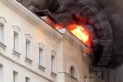 Пожар в здании с ресторанами «ПушкинЪ» и «Турандот» попал на видео