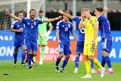 Сборная Италии обыграла команду Украины в матче квалификации Евро-2024